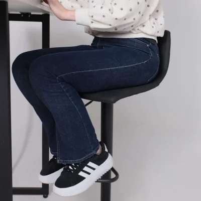 Стул барный BEN, ткань,  черный/черный_8