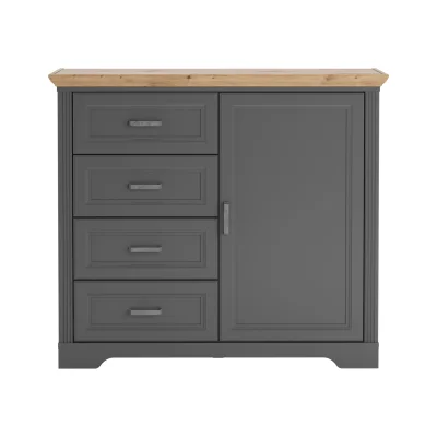 Спальня "JASMIN", графит+дуб артизан. Комплект №1_11