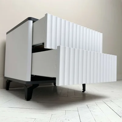 Стол-консоль SHTABE ROYAL 5003 эко, Белый-Металл Бруклин-Черный_8