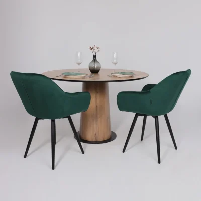 Стол AV 1317, HPL+МДФ, нераздвижной 1200 Дуб Вотан/черный_4