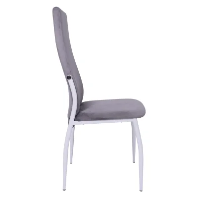 Стул DENVER, светло-серый велюр HLR-20/белый_3