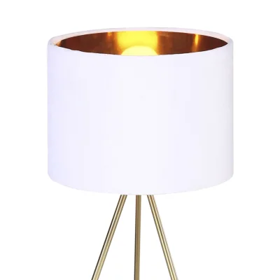 Прикроватная лампа ST-Luce Золотистый/Белый E27 1*40W FUEGO фотография