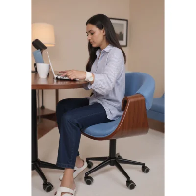 Кресло барное ANGARA, ткань, небесный XC188-26/черный. ECONOM_9