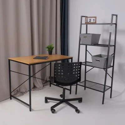 Кресло, рабочее поворотное ORA, пластик, черный_6