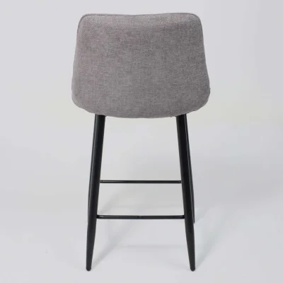 Стул BARON, барный, серый микровелюр CD2302-26/черный_11