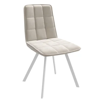 Стул ROM D, b03 CREAM LUX\белый фотография