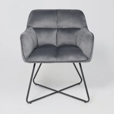 Кресло FLORIDA, темно-серый велюр HCJ-40/черный_8