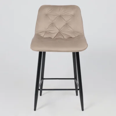 Стул барный VITO, бежевый велюр HLR-08/черный_10