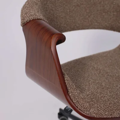 Кресло барное ANGARA, букле, коричневый Lisa 421/черный_7