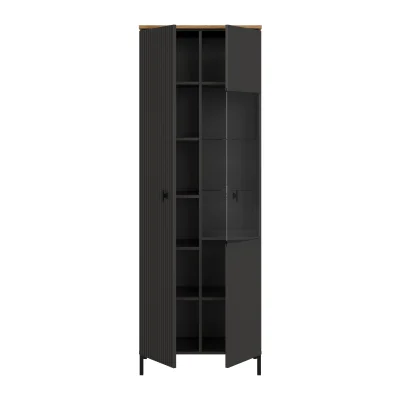 Н.м. "SAN GIMIGNANO" шкаф REG1D1W, к.Антрацитовый+Дуб нокс/ф.Антрацитовый+Готика_3