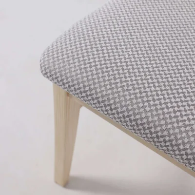 Стул Ингольф, тон 15, прозрачный лак/серая ткань Аризона дождь 149/2_12