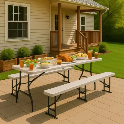 Стол складной 152*76*74, белый_8