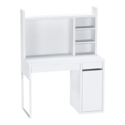 Стол письменный КОМПИ 105, 105х75х50 + Надстройка для стола КОМПИ, 105х65х17, белый фотография