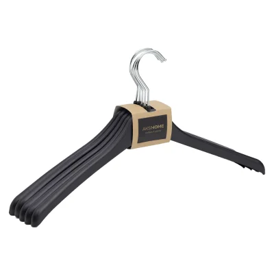 Набор вешалок В811, черный/серебро, 5 шт фотография