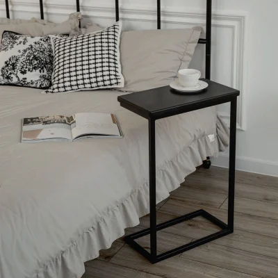 Стол журнальный GOOSE BD, дуб черный/черный фотография