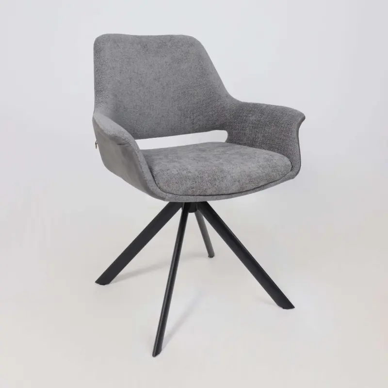 Стул OFFY-R 360, g22 GRAPHITE шенилл LUX - Graphite замша LUX\черный_preview_16