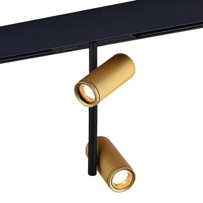 Магнитный трековый светильник Золотистый LED 1*16W 3000K 1 100Lm Ra>90 36° IP20 D45xH24 SKYLINE 48_3