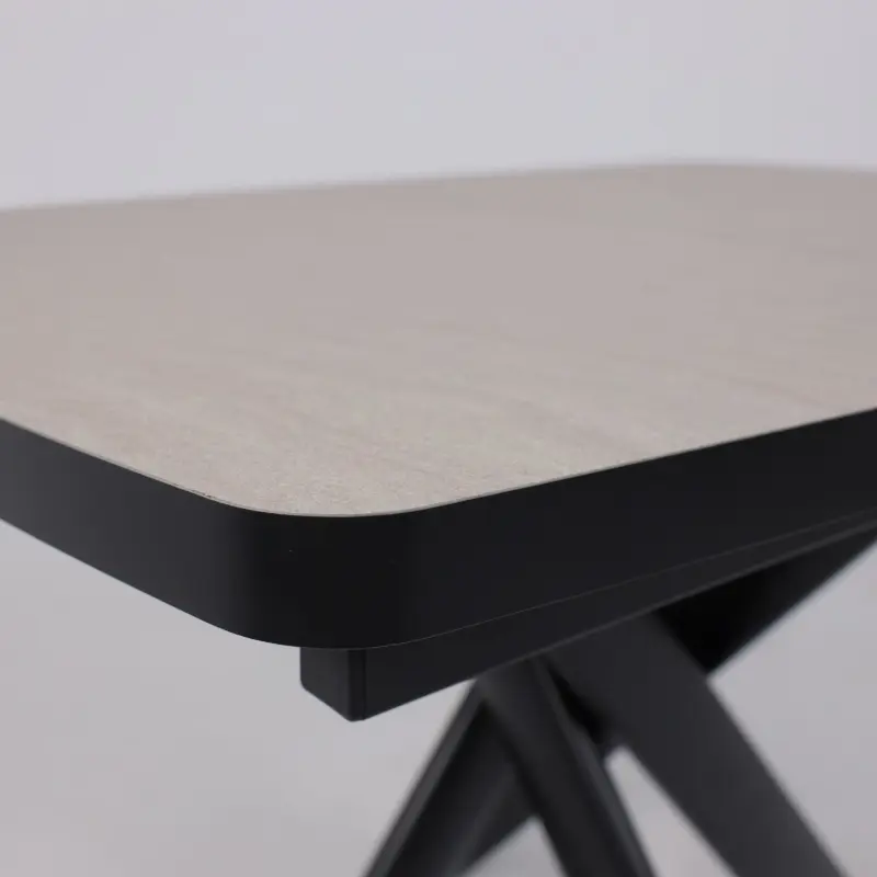 Стол ЛЕОНЕЛЬ-110, раздвижной 110(145)х80, КАМАЛА-ДБСП/ЧЕРНЫЙ_preview_8