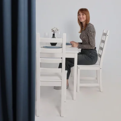 Стул Кантри 436х509х1035мм, белый лак_2