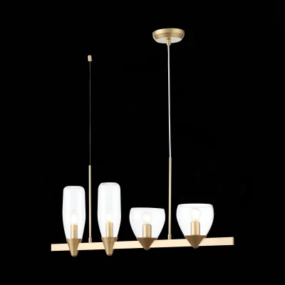 Светильник подвесной ST-Luce Золотистый/Прозрачный E14 4*40W TENERESA фотография