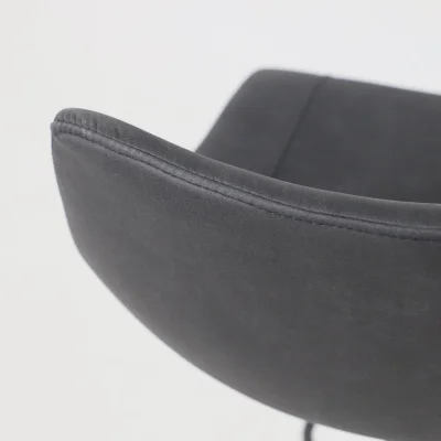 Стул барный BEN, ткань,  черный/черный_19