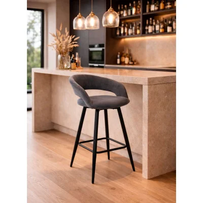 Стул барный BARNY-R 700, b28 ANTRACITE LUX\черный_2