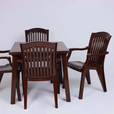 Стол квадратный (800*800*710)мм, шоколадный, РФ_6