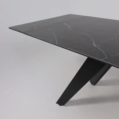 Стол AV 2122, МДФ+керамика, раздвижной 1400 (2000)*850 черный, матовый SHAKESPEARE/черный_16