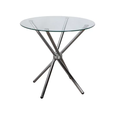 Стол SELIA, d800*760*8мм, стекло/хром_2