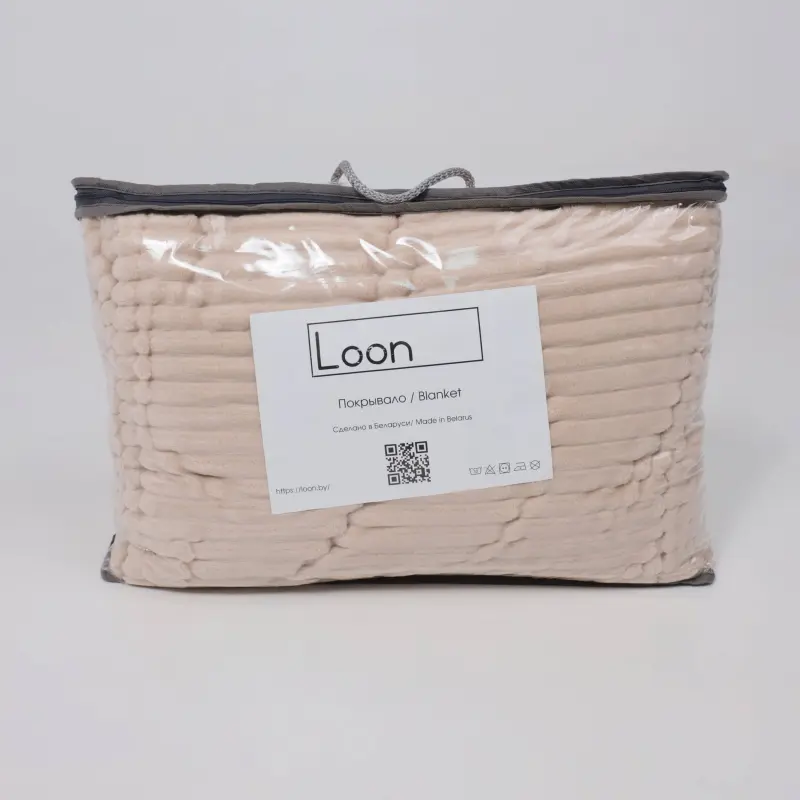 Плед LOON LNZ, 220*200см, бежевый-6_preview_8