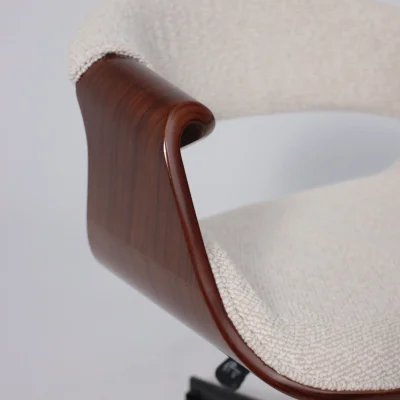 Кресло барное ANGARA, букле, кремовый Lisa 102/черный_9