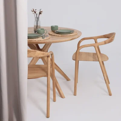 Стол ОКСФОРД, d1100*760, дуб натуральный/покрытие бесцветное_7