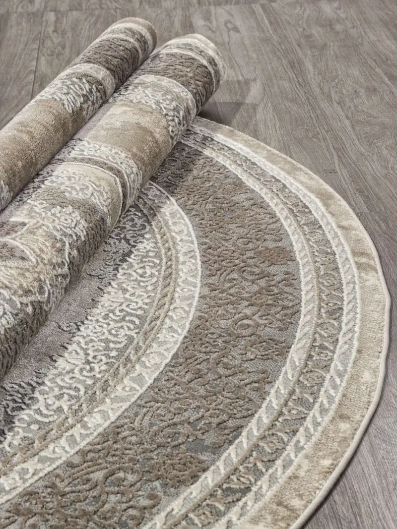 Ковер ARMINA 04037C - GREY / BROWN - Круг 2 на 2_preview_3