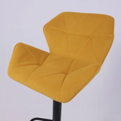 Кресло барное BERLIN GB, Velutto 56 горчичный велюр/черный_18