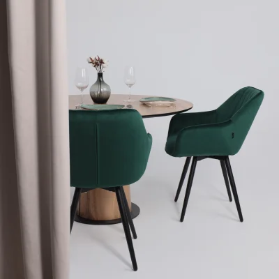 Стол AV 1317, HPL+МДФ, нераздвижной 1200 Дуб Вотан/черный_3