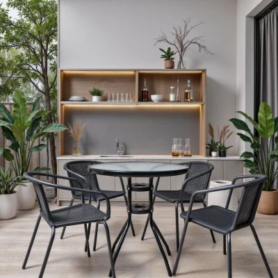 Стол садовый VERONA, 80*73, сталь-черная/закаленное стекло 5мм_9