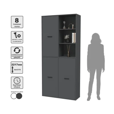 Шкаф SKILL-20 (3), антрацит_9