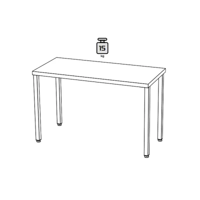 Комплект ножек металлических ИНГАР Т, 4х71х4см, белый (2шт)_3