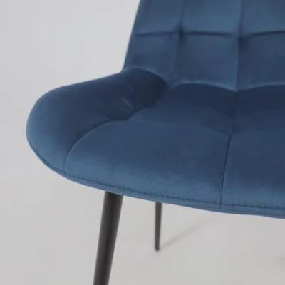 Стул AV 405, синий бархат Confetti deep ocean/черный_13