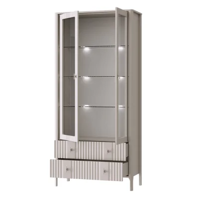 Н.м. "DALIA" шкаф REG2W2S с подсветкой, к.Персидский жемчуг/ф.Персидский жемчуг_3