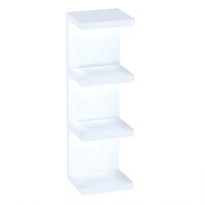 Полка настенная ФОРА 100Е  30х97х27см, белый фотография