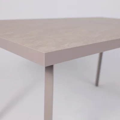 Стол BORG-140, раздвижной 140(180)х85, Бежевый камень-HPL/Капучино_8