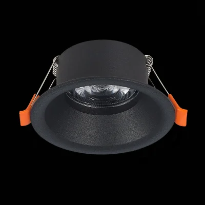 Св-к встр. Черный GU10 1*50W  D89xH40 220V Без ламп Встраиваемые светильники_4