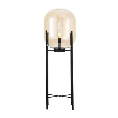 Торшер ST-Luce Черный/Коньячный E27 1*40W (из 2-х коробок) БУРАСКА_4