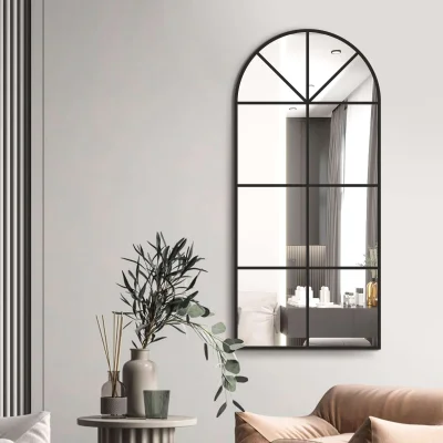 Зеркало с шлифованной кромкой и УФ-печатью (черный), 1100*500, Д-065 фотография