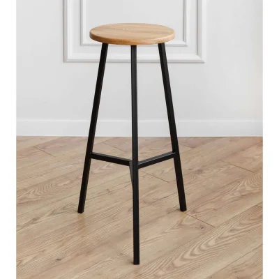 Стул барный TRH-78 натуральный/черный_5