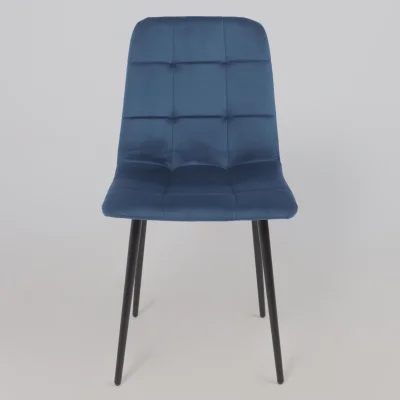 Стул AV 406-N, синий бархат Confetti deep ocean/черный_10