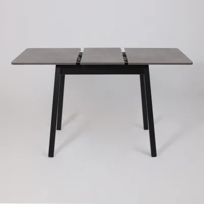 Стол TIRK RADIAL-94, раздвижной 94(126)х64, Дымчатая керамика/Чёрный_21