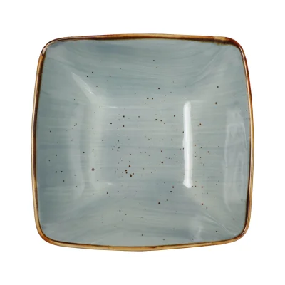 Блюдо квадратное глубокое VITAL 1, фарфор, мятный, 19,3*19,3*7см фотография