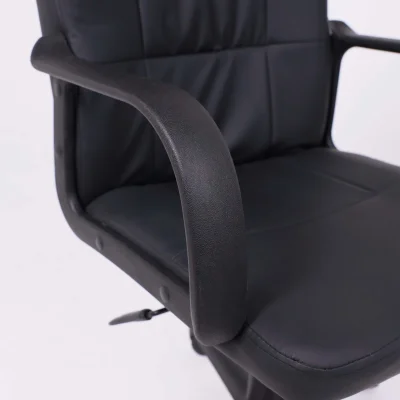 Кресло рабочее, поворотное LEONIDAS, пластик,кож.зам (чёрный)_7